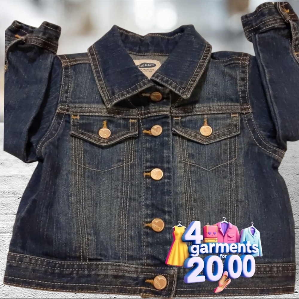 Old navy denim jacket size 18-24 months